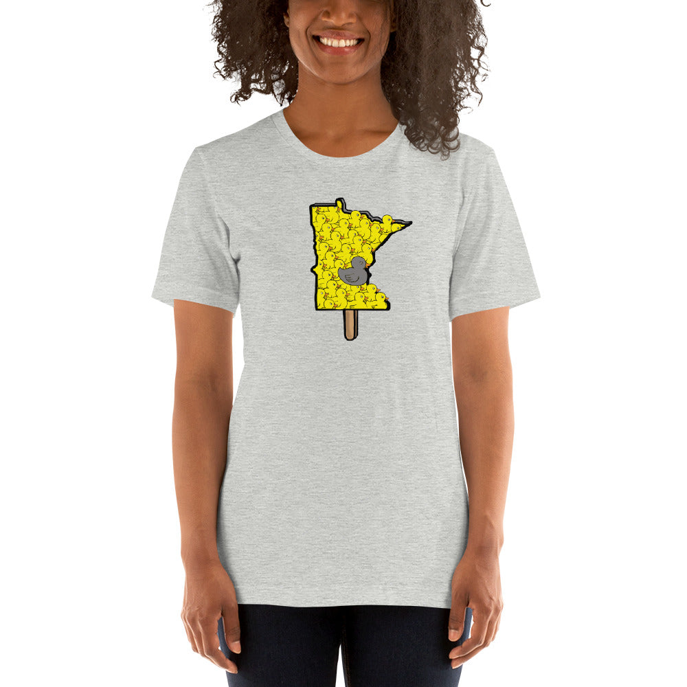 The MN "Duck Duck "Grey" Duck"- MN on a Stick Unisex t-shirt