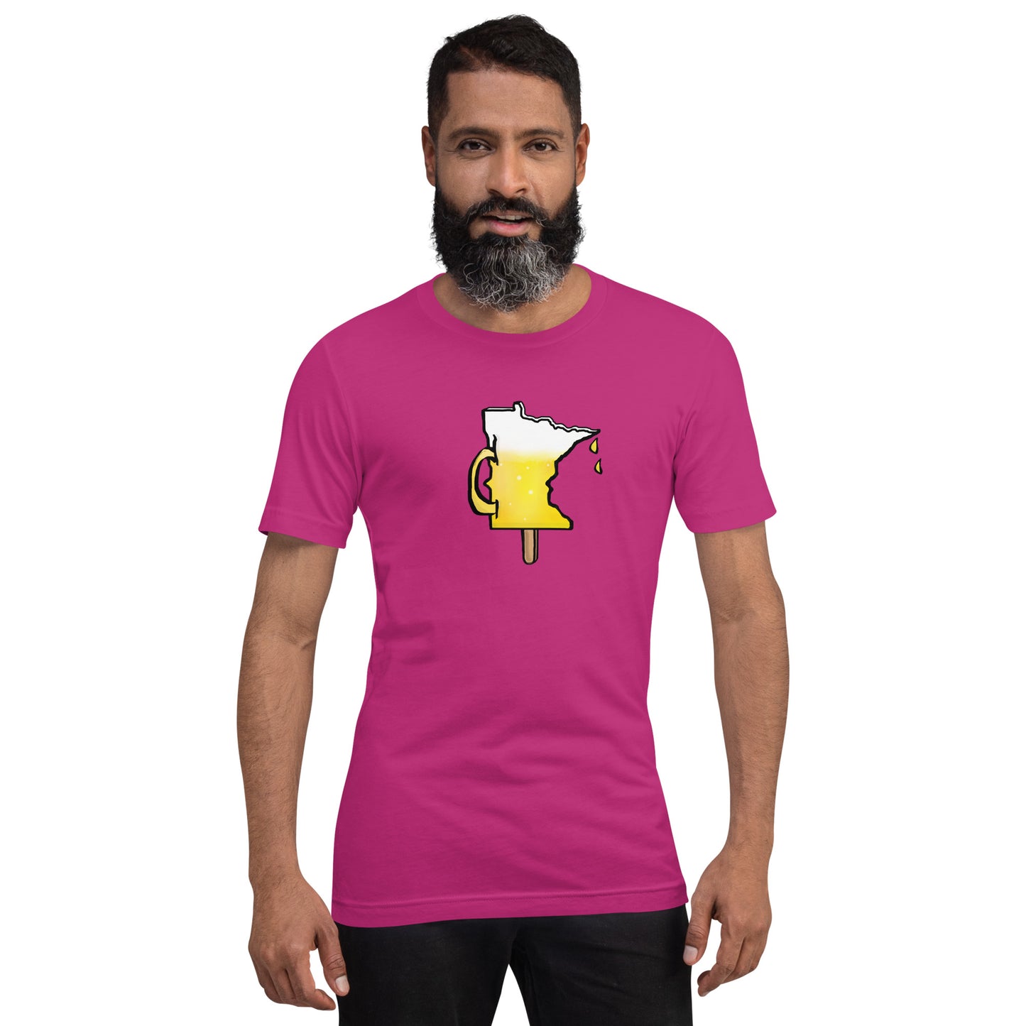 MN Beer on a Stick- Unisex t-shirt