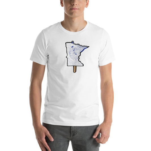 MN Lakes and Rivers on a Stick- Unisex t-shirt