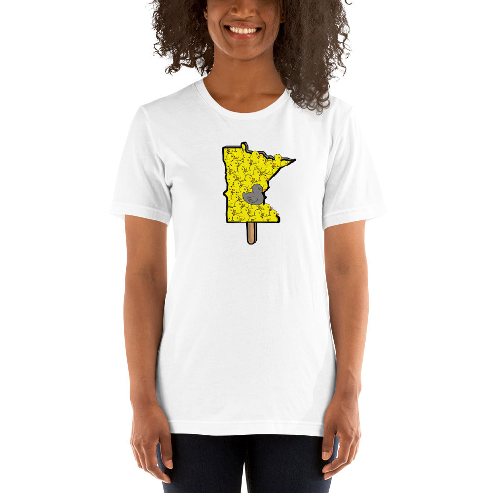 The MN "Duck Duck "Grey" Duck"- MN on a Stick Unisex t-shirt